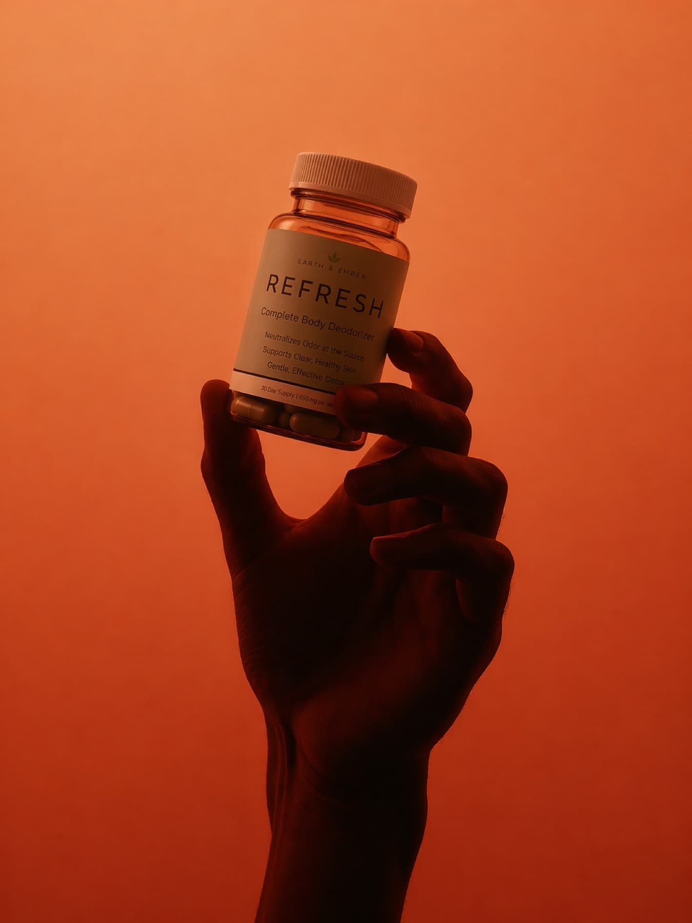 Clean sensory image connected to scent and breath.